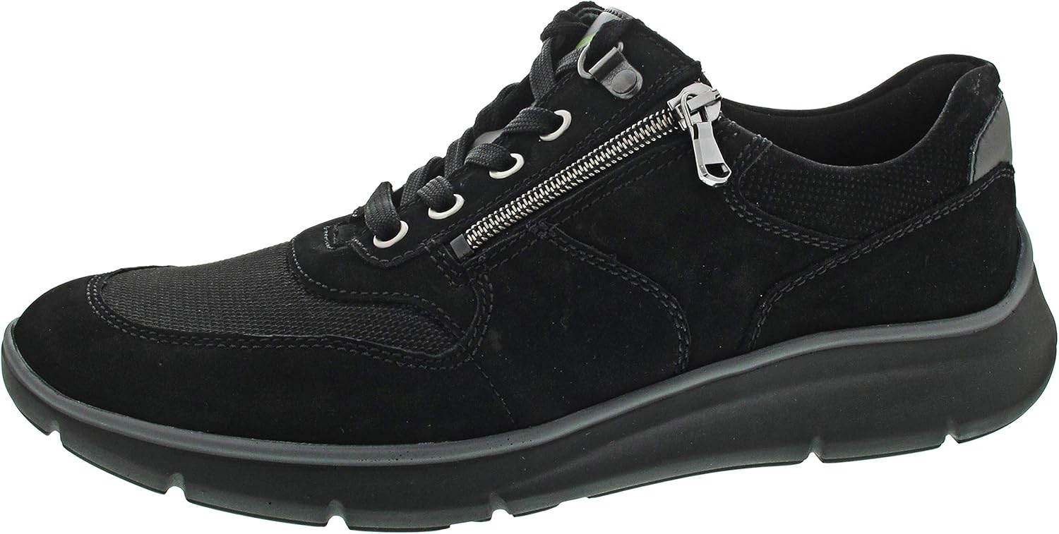Amazon.com | WaldlÃ¤ufer Haris 953H01 500 340 Black Nubuck Leather Mens Wide Fit Shoes | Shoes