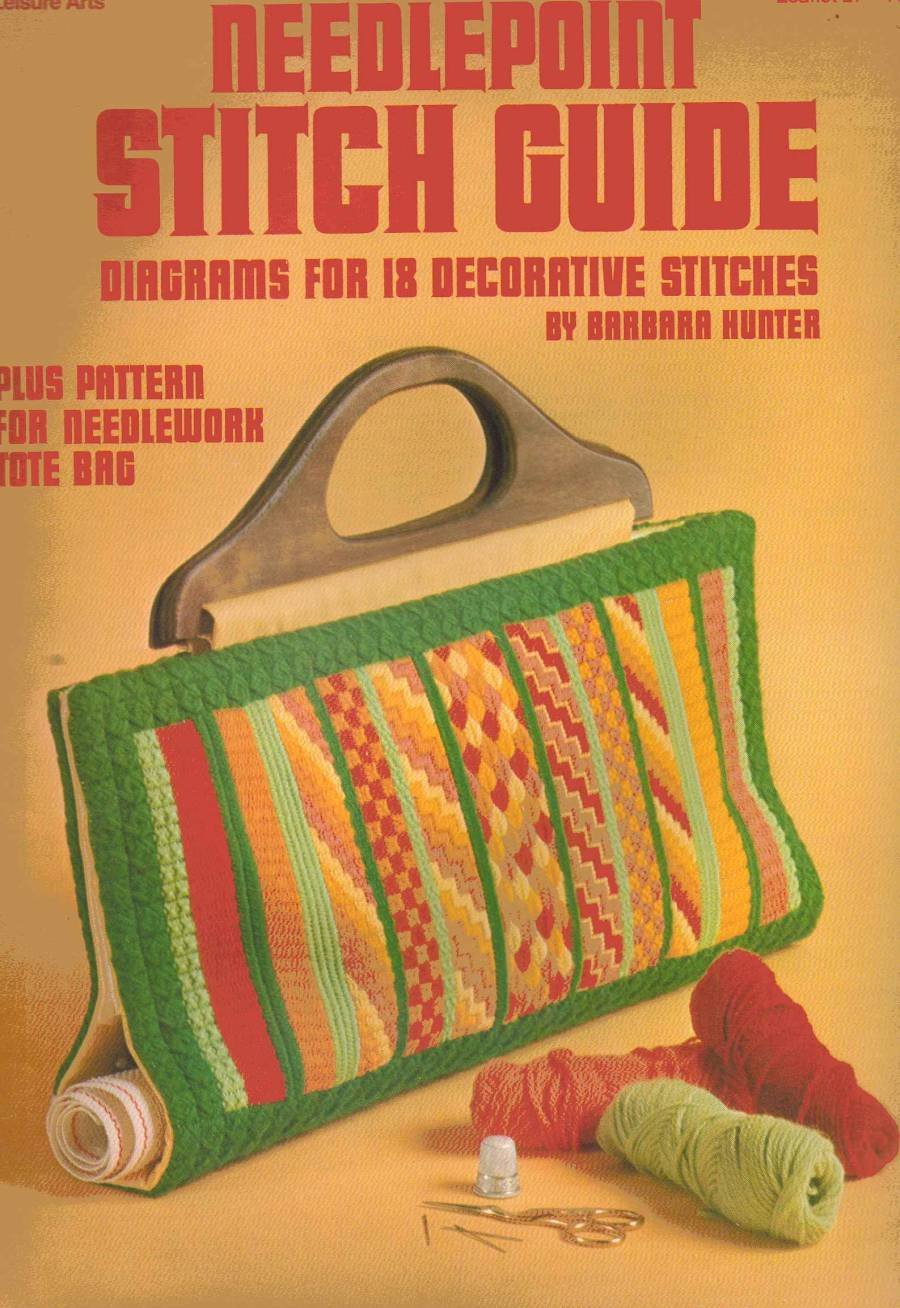 Needlepoint Stitch Guide Diagrams For 18 Decorative Stitches
