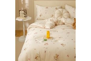 MorroMorn Super Soft Comforter Twin, 3 PCS Twin Bedding Sets - Thick Fluffy Comforter with 2 Pillowcases Neutral Bed Set for Girls Boys Kids Baby, Warm Cozy for Fall Winter (Happy Rocking Horse)