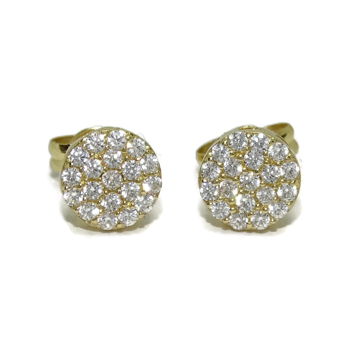 Earrings Comunion Niña Zirconia 18 K Yellow Gold Never Say Never