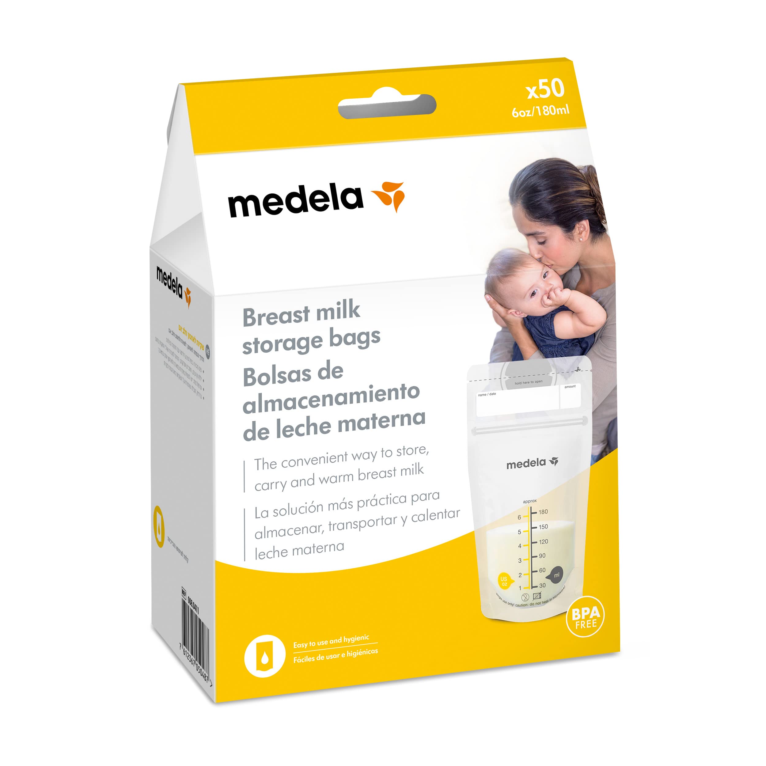 Medela Breast Milk Storage Bags 50 white
