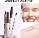 Music Flower Eyebrow Pencil Reddish Brown Waterproof Brow Pen 4 Micro-Fork Tips view 6