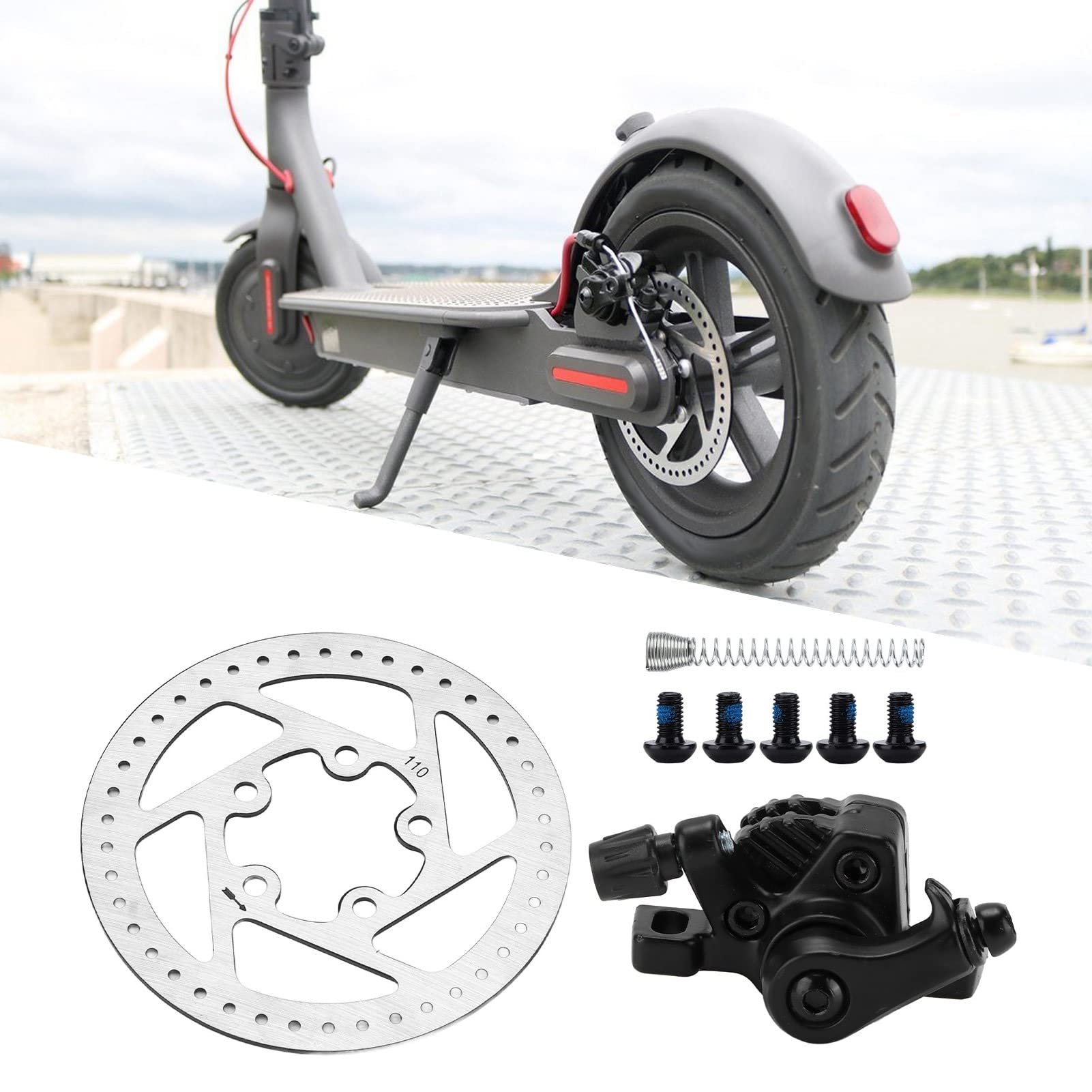 Bike Disc Brake Rotors, Disc Wheel Brake Kit 110mm Disc Rotor Replacement for XIAOMI Mijia M365/Pro Electric Scooter for Mountain Road Bicycle