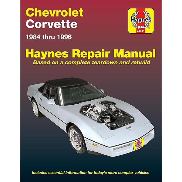 Chevrolet Corvette Automotive Repair Manual 1984 Through 1991