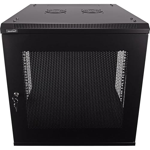 WP Wandschrank 12U – Schwarz, 600x500x635 Mm, Für Serverschränke & Netzwerkzubehör