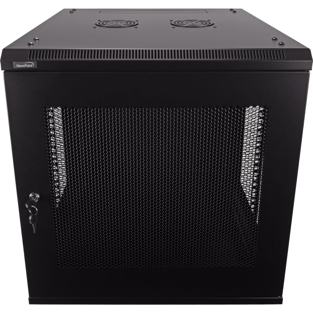 NavePoint 12U Server Rack - 23.6' Deep, Wall Mount