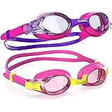 ZABERT K20 Swimming Goggles for Kids Girls Boys Age 3-14 Years Old, Anti-fog 100% UV Protection with Travel Bag