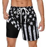 MaciRept Mens Swim Trunks Bathing Suits Swimwear Swimming Board Shorts with Compression Liner Quick Dry Beach Swimsuit