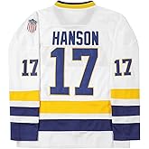 Youth Hanson Brothers Steve Charlestown Chiefs Slap Shot White Moive Hockey Jersey Stitched Letters and Numbers S-L