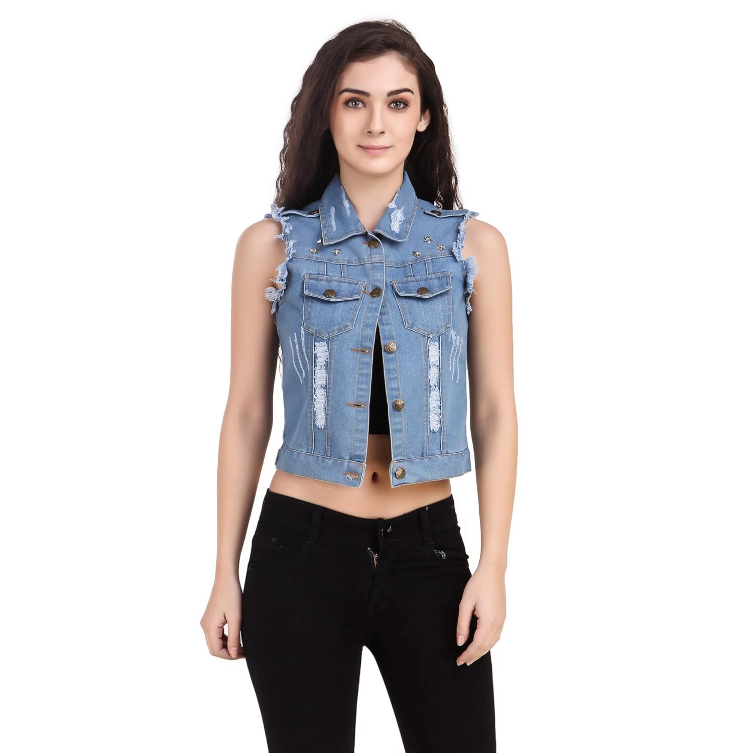 denim jacket cut sleeves