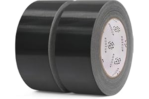 ROSEUP 2 Pack Duct Tape Heavy Duty,7.5 Mil Thickness,2 Inches x 30 Yards,Flexible,No Residue,Waterproof and Tear by Hand,Mult