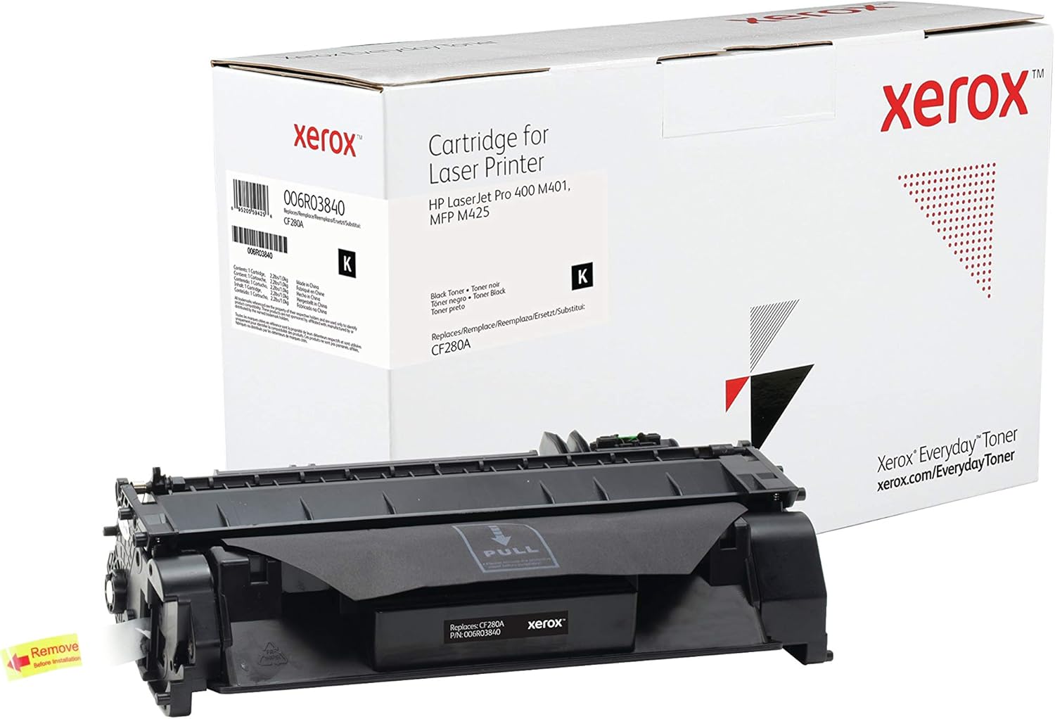Xerox Everyday Compatible HP 80A CF280A Black Toner, Standard Capacity