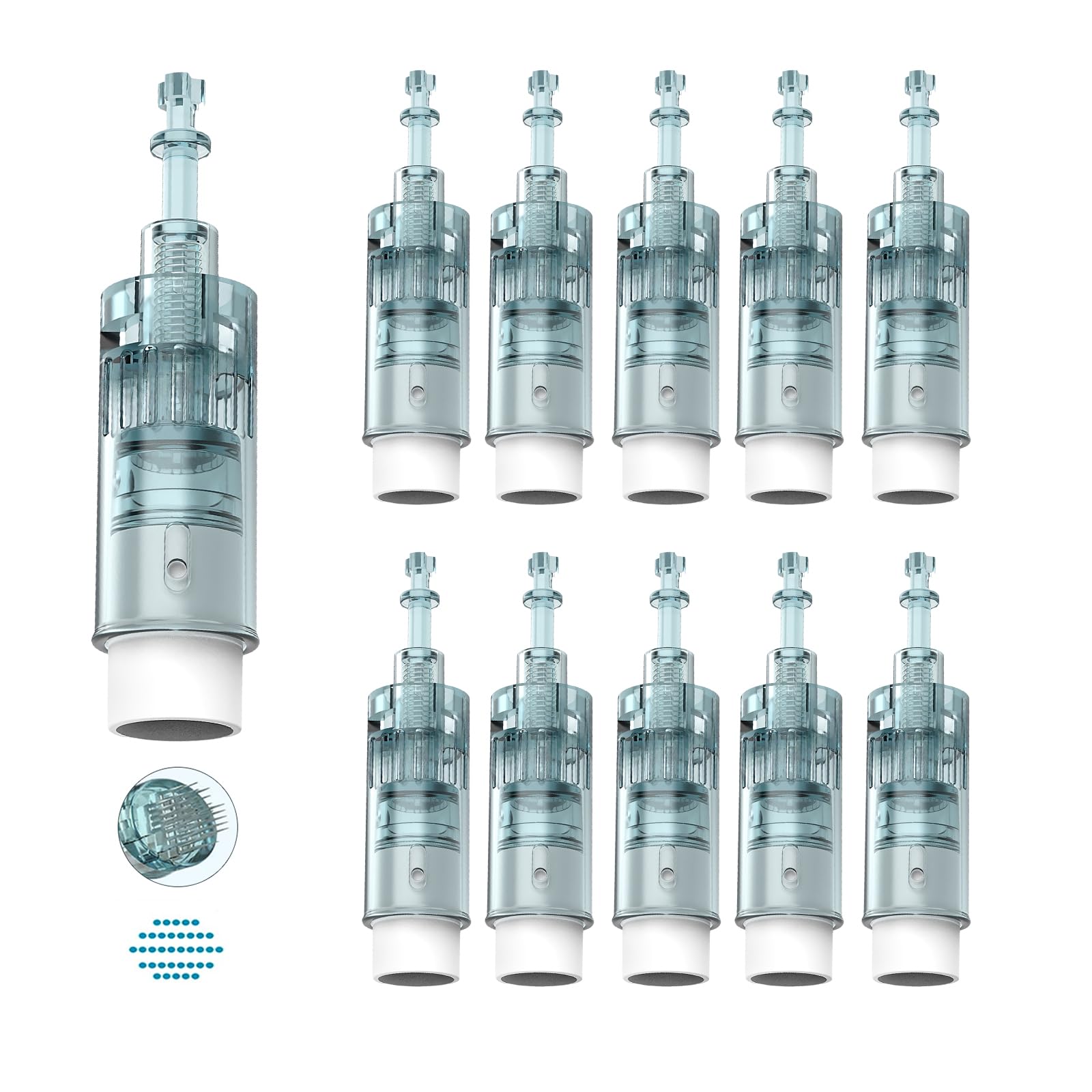 Dr.pen Ultima M8 36 Pin Replacement Cartridges, Original Dr Pen Replacement Part for Microneedling Pen M8 Model, Authentic Disposable Replacement Cartridges (36 PIN, 10Pcs)