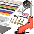 FGRSRZ 120W Plastic Welder, 5 Tips 3 in 1 Plastic Welding Kit, Plastic Repair Kit With 106pcs Welding Rods, 2-Speed Portable Gun Style Bumper Repair Kit For Plastic Welding, Car Bumper, Kayak Repair