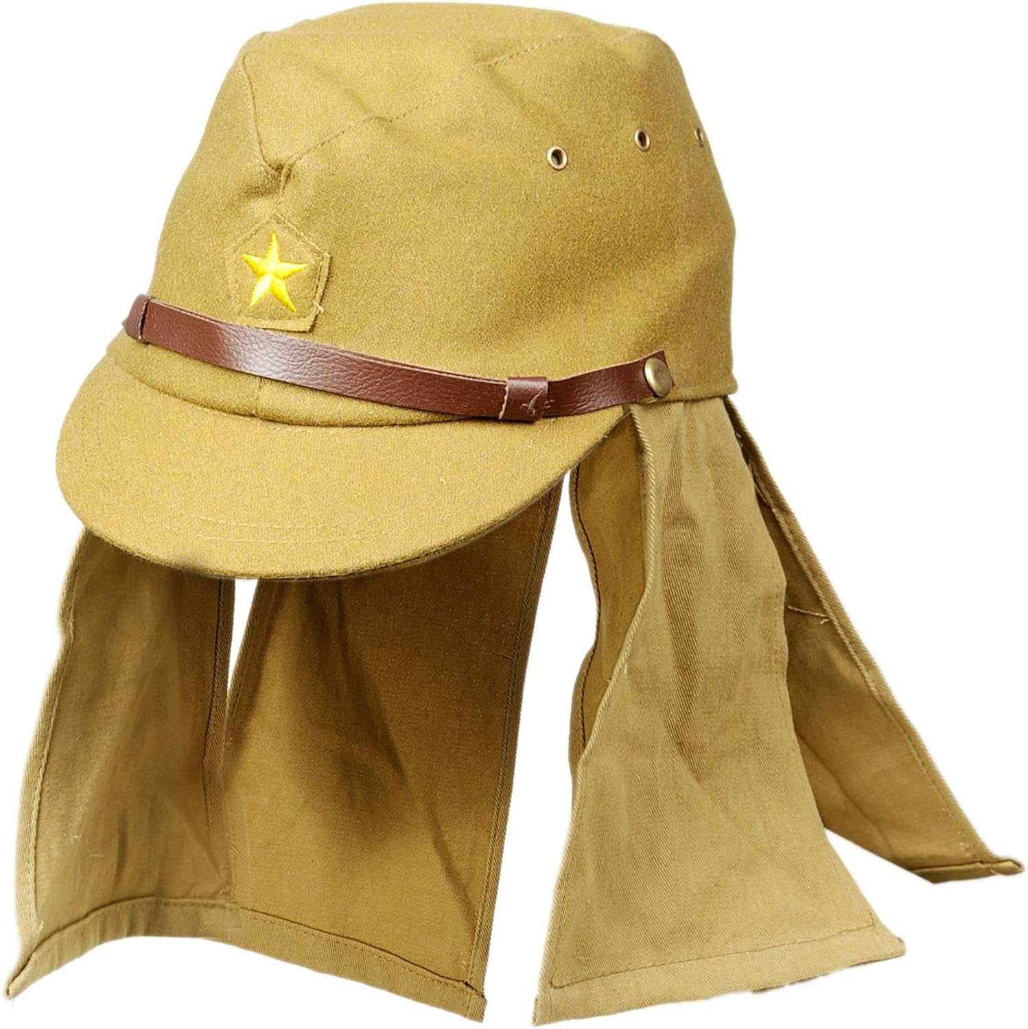 Ww2 Japanese Army Soldier Field Wool Cap Hat with Havelock