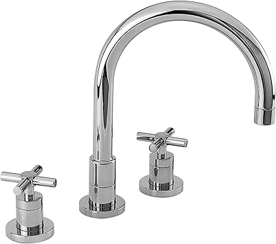 Newport Brass 9901 East Linear Double Handle Widespread Kitchen Faucet With Meta Polished Chrome Touch On Kitchen Sink Faucets Amazon Com