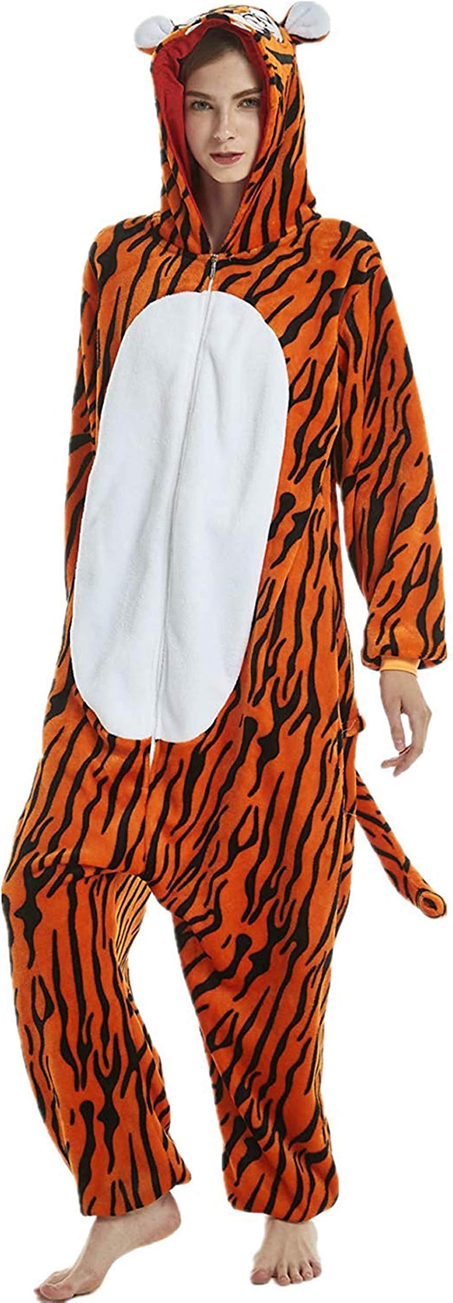 Animal Onesie Unisex Adult Fleece Pajama Halloween Christmas Cosplay Costume