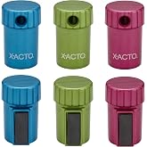X-ACTO Magnetic Rotating Top Manual Pencil Sharpener, Assorted Colors, 6 Count