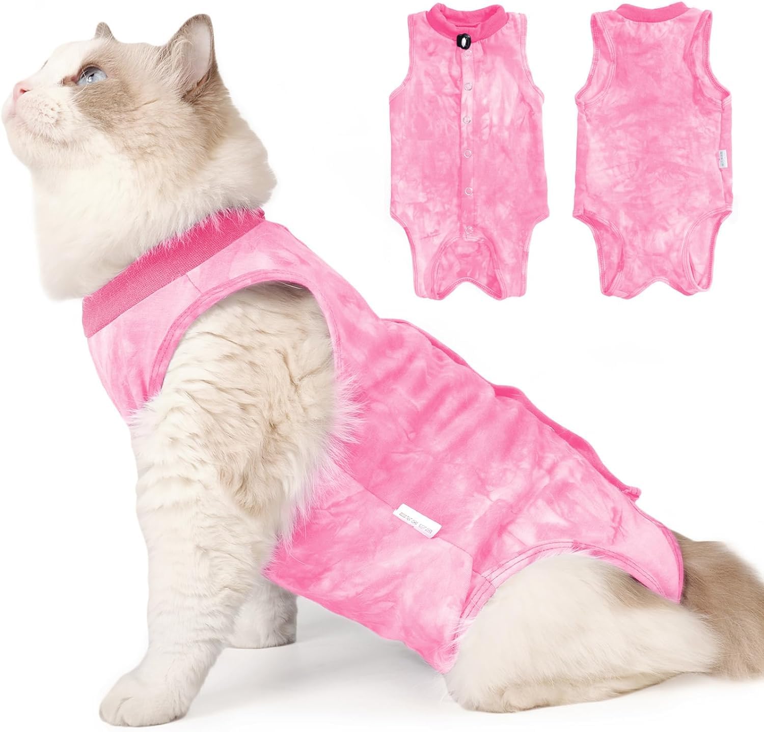 LIANZIMAU Cat Recovery Suit - Medical Vest for Post Surgery & Spaying Recovery - Anti Lick Pet Clothing