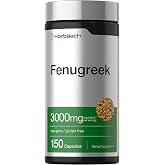 Horb&auml;ach Fenugreek Capsules | 150 Count | Non-GMO &amp; Gluten Free Extract | Fenugreek Seeds