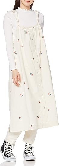 Amazon Co Jp プードゥドゥ Pou Dou Dou ボタニカル 刺繍 キャミ ワンピース 3 アイボリーレディース ロングワンピース ミモレ丈 ジャンスカ キャミソールワンピース 花柄 レイヤード 服 ファッション小物