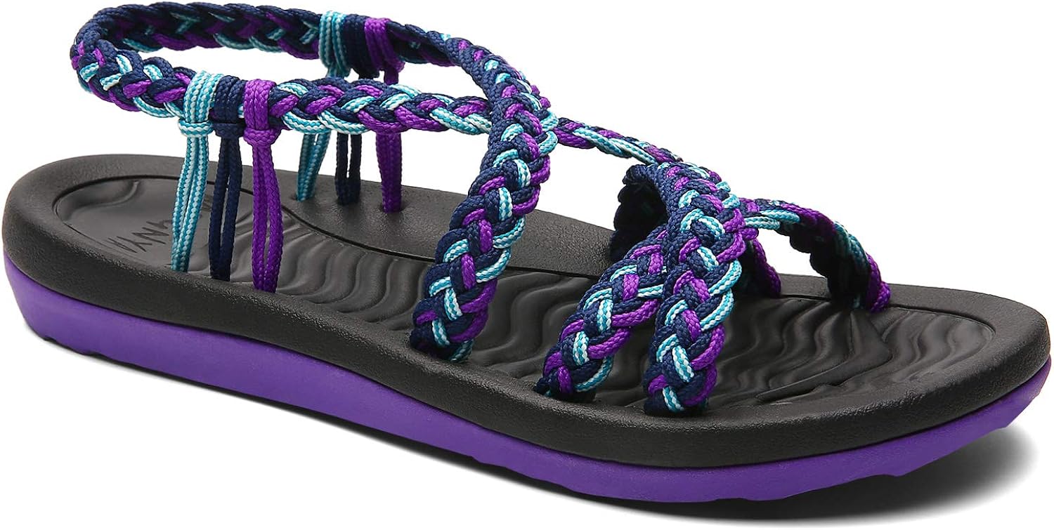 Amazon.com | MEGNYA Women's Comfortable Walking Sandals with Arch Support Waterproof for Walking 