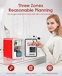 CUTIEWORLD Skincare Fridge - 4L Mini Fridge for