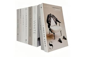 8 Pack Decorative Books, Ediactcyl Decoration Faux Books for Hardcover Home Decor | Fake Book Stacks Display for Bookshelf Room Decor (M26)