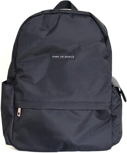 Amazon ファボリ エコバッグ付き シンプルリュック レディース 15 Bk ブラック エマート レディース