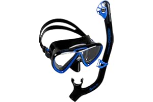 Cressi Adult Snorkeling Kit, Mask & Dry Snorkel - Quality Equipment for Discovering The Underwater World - Ocean Combo: Designed in Italy