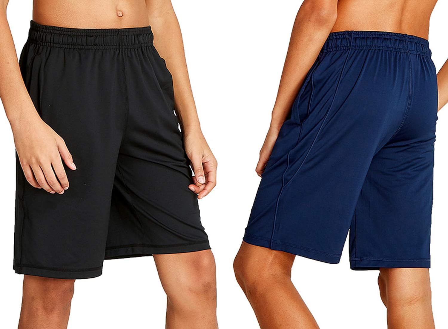 DEVOPS Boys 2-Pack Active Athletic Basketball Shorts with Pockets: Clothing
