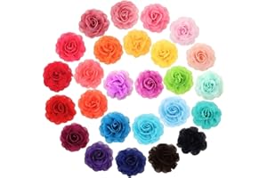 WILLBOND 26 Pcs Dog Collar Flowers Multicolor Pet Charms Flower 5 cm Pet Bow Tie for Cat Puppy Dog Collar Grooming Accessories, 26 Colors