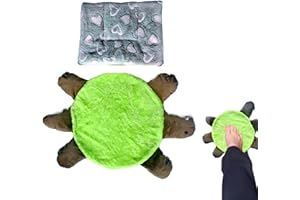 Floor Turtle Foot Mop, Cute Double-Sided Floor Cleaning Pad, Hands-Free Washable Reusable Dust, Hair Cleaner for Home, Office