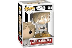 HOFSM.COM HALL OF FAME SPORTS MEMORABILIA Mark Hamill Luke Skywalker #764 Binary Sunset Facsimile Signed Reprint Laser Autographed Funko POP! Movies Star Wars Figurine with Protector Case