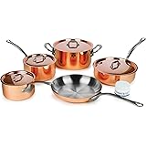 Mauviel M’heritage M150C2 9-piece Copper Cookware Set
