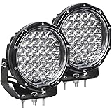 EXZEIT 7 Inch Led Driving Lights Round, 128W 20480 Lumens Offroad Light Fog Lights Driving Lights for Jeep Wrangler Trucks To