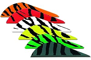 Bohning Blazer Tiger Archery Vane (100-Pack), Orange, 2 inch