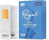 D'Addario Royal Organic Alto Sax Reeds 1.5 10-Pack