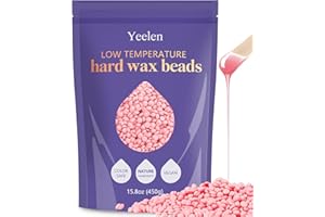 BESTIENOLY Hard Wax Beads Waxing Beads: 1lb Wax Beads for Hair Removal Sensitive Skin Bikini Brazilian Eyebrow Face Wax - Bulk Refill Ideal for Salons and Home Use (Pink)