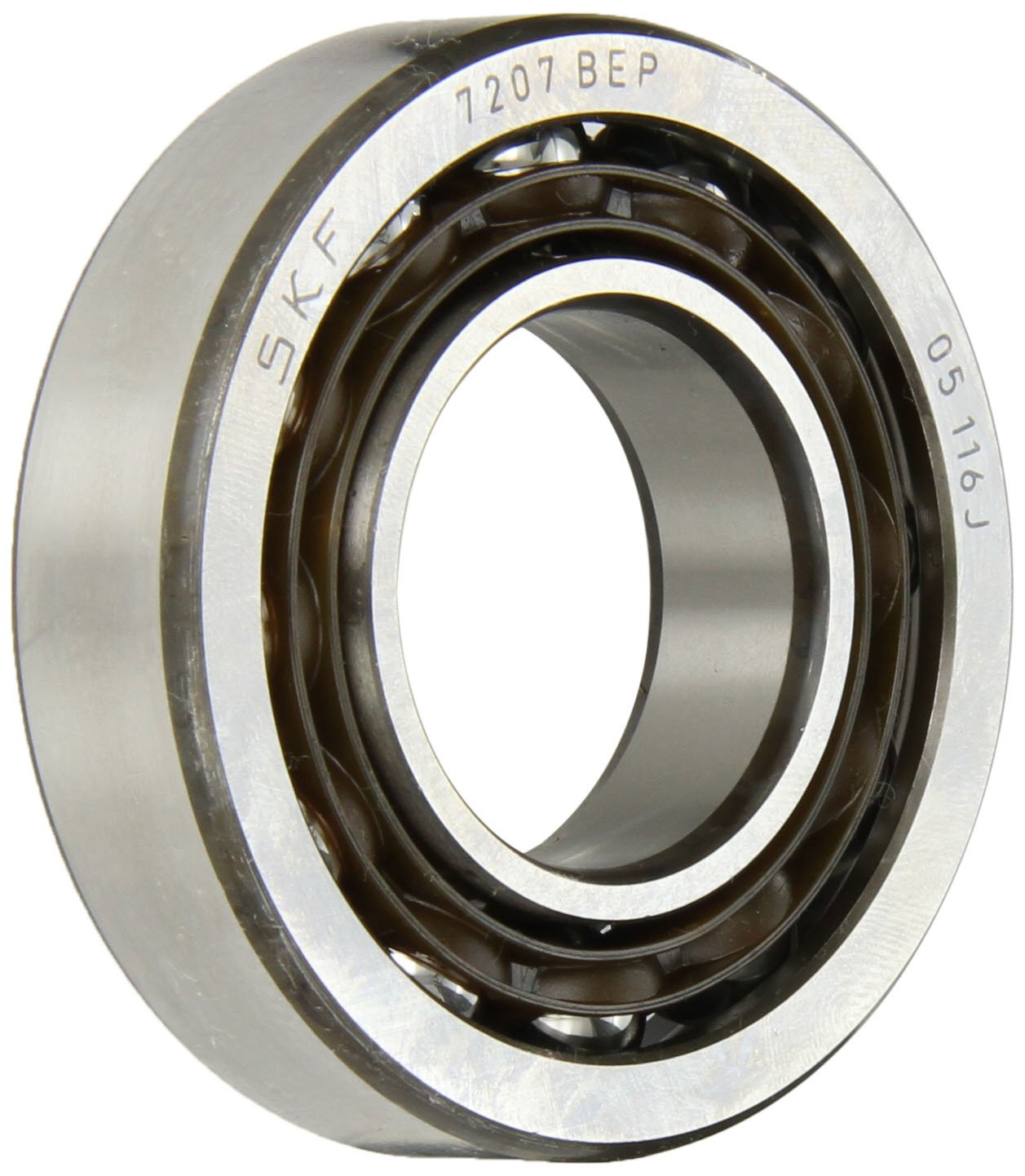 SKF 7207 BEP Angular Contact Radial Ball Bearing, steel