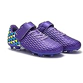 Joybut Soccer Cleats for Kids & Youth | Lightweight Football Shoes for Firm Ground | Durable Girls & Boys Soccer Cleats with Non-Slip Sole | Comfortable Soccer Boots | Unisex Size 11-6