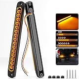 PSEQT 10" 15 LED Trailer Turn Tail Light Bar Amber