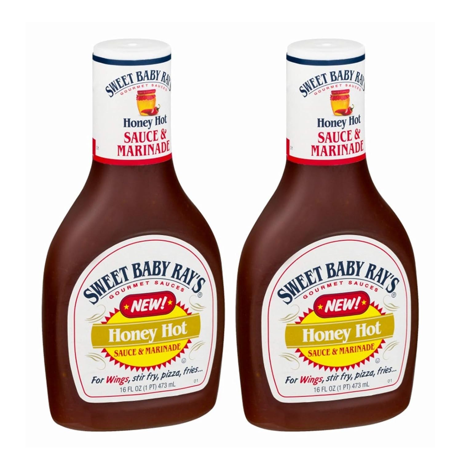 Amazon Com Sweet Baby Ray S Gourmet Barbecue Marinade Sauces 16fl Oz Gluten Free Honey Barbecue Wing Sauce 16 Ounce Pack Of 2 Grocery Gourmet Food