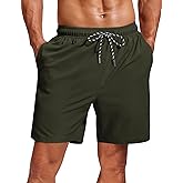 COOFANDY Mens Swim Trunks 7 inch Bathing Suit with Mesh Liner Swim Shorts Board Short Swimsuit