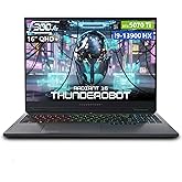 Thunderobot Radiant 16 i9 5070Ti 2.5K 300Hz Gaming Laptop, NVIDIA GeForce RTX 5070 Ti, Core i9-13900HX, 16" QHD+ 300Hz Display, 32GB DDR5, 1TB SSD, RGB Backlit KB, Wi-Fi 6, Win 11 Home, Black
