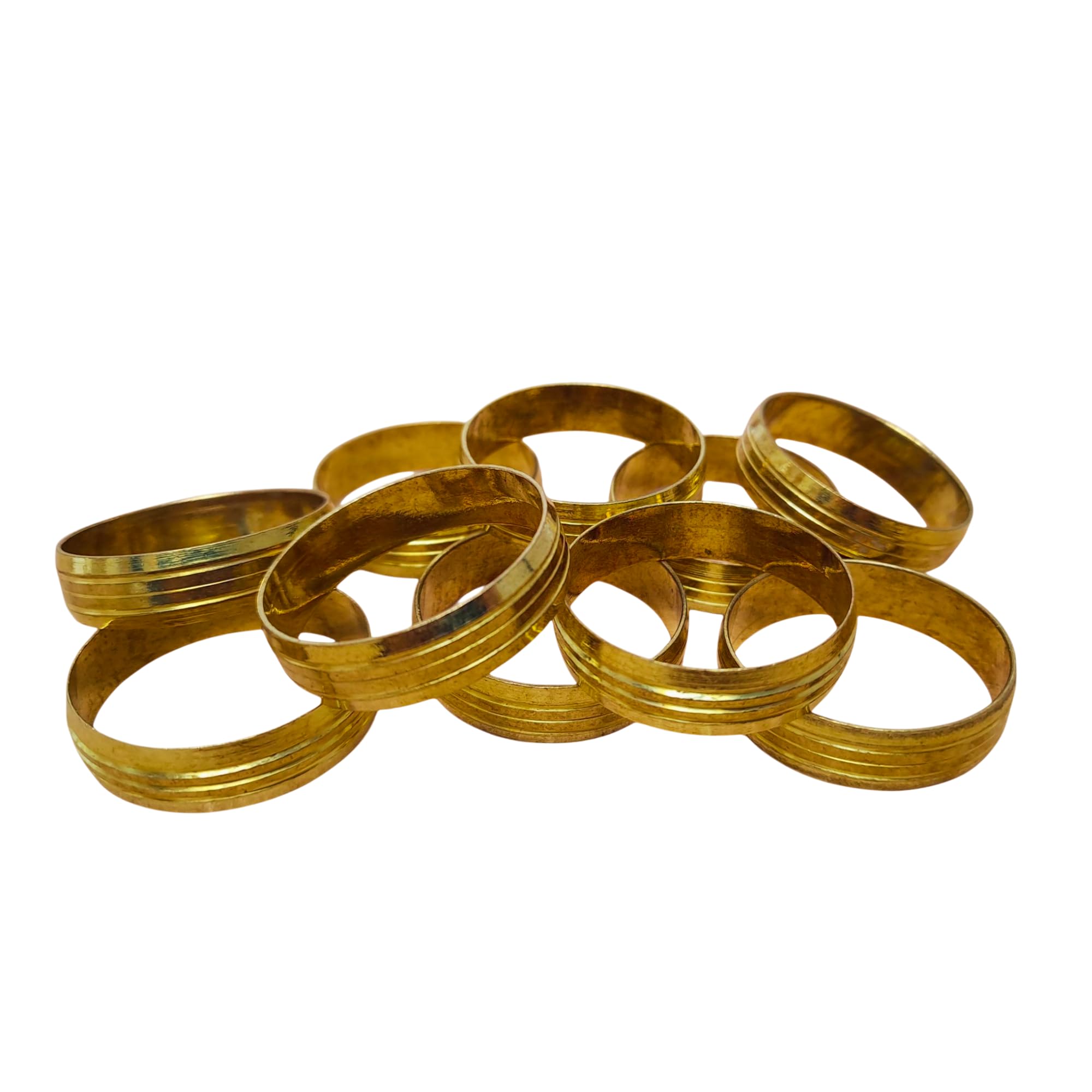 28mm Compression Brass Olives - Pack of 10