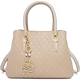 FOXLOVER Genuine Leather Satchel Handbags for Women Elegant Top-handle Bags Designer Shoulder Purses Tote Handbags