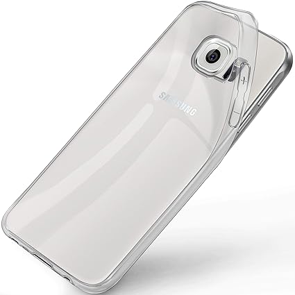 ONEFLOW Samsung Galaxy S6 | Hülle Silikon Transparent Frosted Back-Cover Stoßfeste Schutzhülle Clear Handy-Hülle für Samsung Galaxy S6 Case Dünn Silikonhülle Tasche