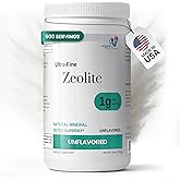 Organic Excellence Zeolite Clinoptilolite Powder – Pure Micronized Mineral Supplement – Supports Gut Health, Cleansing Support & Internal Balance – Non-GMO, Vegan – 500 Servings