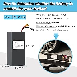 BtrPower 48V 20AH Lithinum ion Battery with 50A BMS